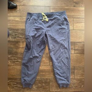 Figs space navy jogger scrub pants